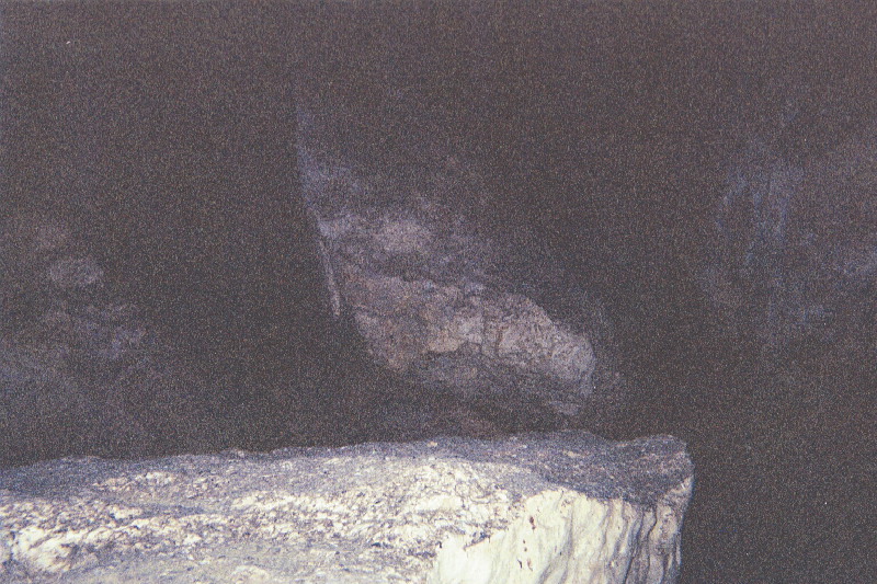 View inside the cave