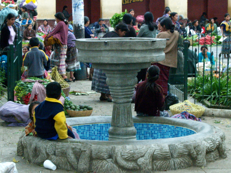 Plaza Cataluna, San Juan, Guatemala, January 11, 2006
