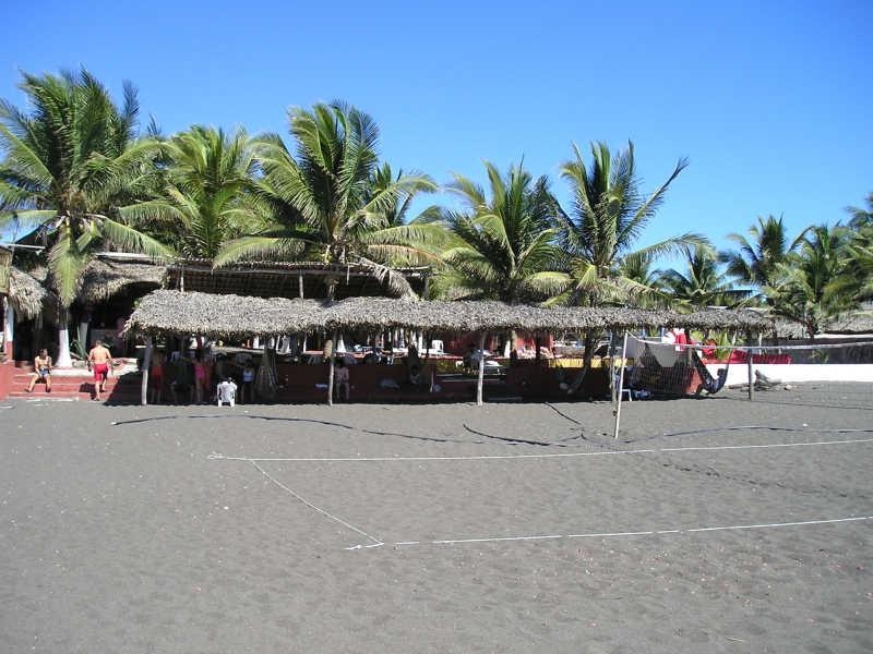 Black sand beach, Monterrico, Guatemala, January 8, 2006