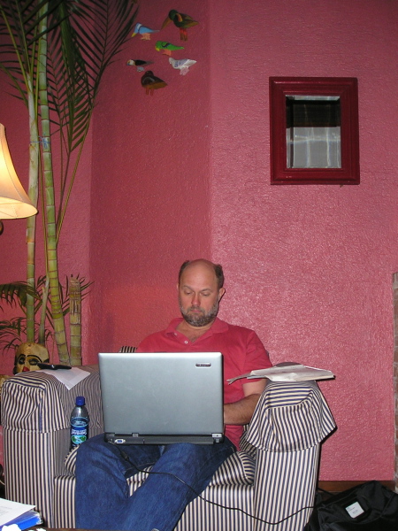 Homework, Apartamento 2, el Solar, Antigua, Guatemala, January 12, 2006