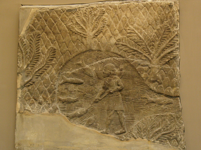 Assyrian Fisherman, British Museum, July 26, 2007