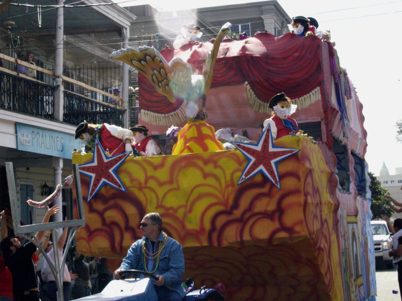 Mardi Gras, New Orleans, February 2, 2008 -- Krewe of Iris Yankee Doodle Dandy