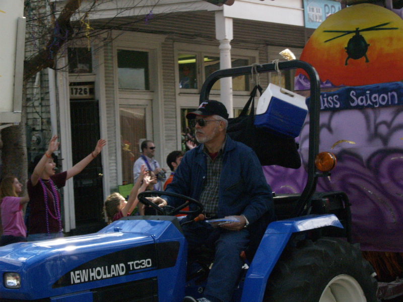 Mardi Gras, New Orleans, February 2, 2008 -- Krewe of Iris Miss Saigon Driver