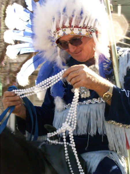 Mardi Gras, New Orleans, February 2, 2008 -- Big Chief