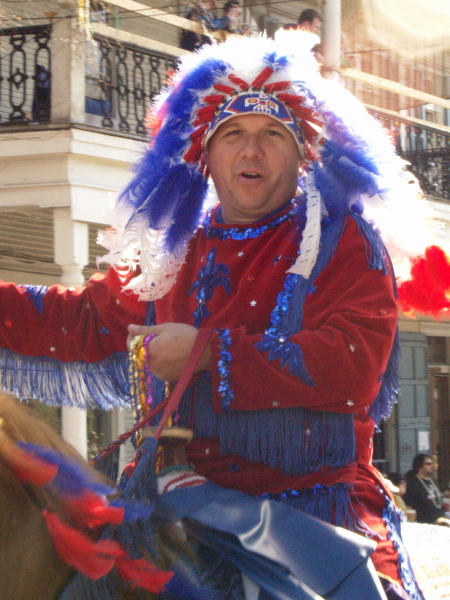 Mardi Gras, New Orleans, February 2, 2008 -- Big Chief