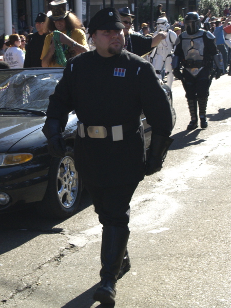 Mardi Gras, New Orleans, February 2, 2008 -- Lord Vader Escort
