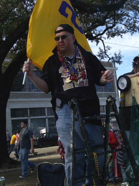 Mardi Gras, New Orleans, February 2, 2008 -- Reveler