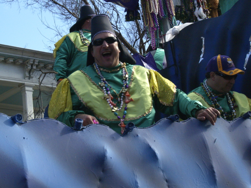 Mardi Gras, New Orleans, February 2, 2008 -- Krewe of Tucks Rider