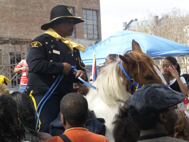 Mardi Gras, New Orleans, February 5, 2008 -- Zulu Social Aid & Pleasure Club Buffalo Soldier