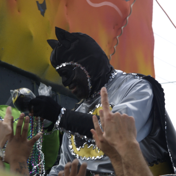Mardi Gras, New Orleans, February 5, 2008 -- Zulu Social Aid & Pleasure Club The Batman Rider