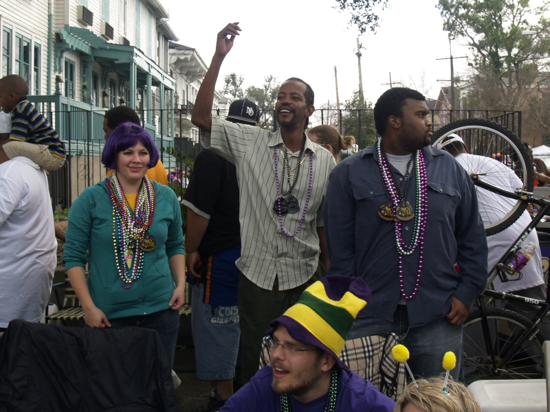 Mardi Gras, New Orleans, February 5, 2008 -- St Charles Ave Revelers