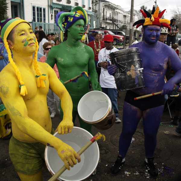 Mardi Gras, New Orleans, February 5, 2008 -- St Charles Ave Revelers